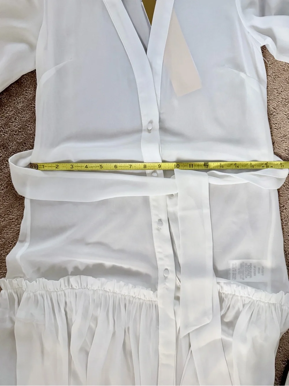 PATBO Sunstone Chiffon Swimsuit Maxi Cover Up XS Ivory NWT BRIDAL ~ HONEYMOON - Picture 6 of 11